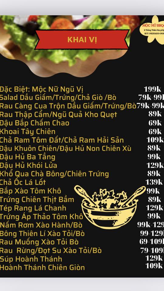 Thực Đơn Nhà Hàng Đa Dạng